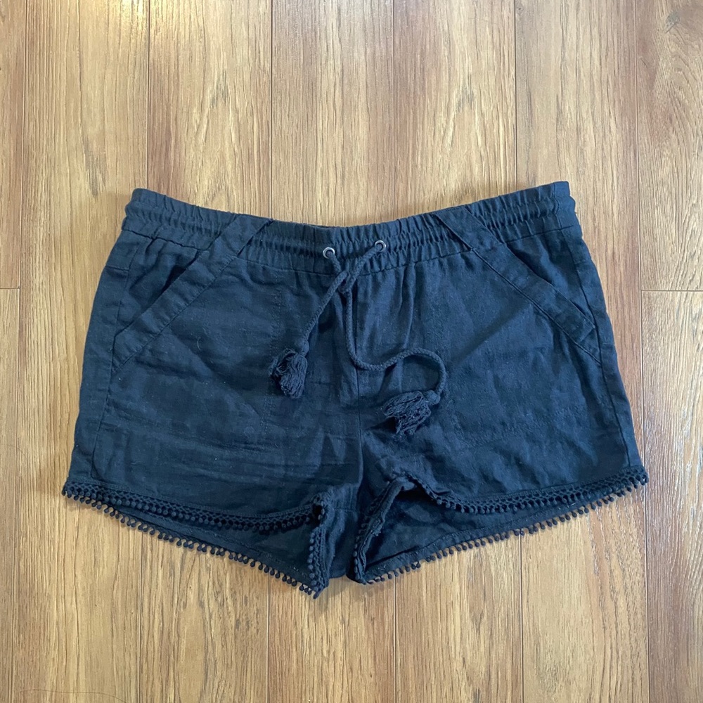 black Rewind shorts